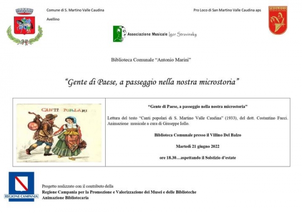 &quot;Gente di Paese, a passeggio nella microstoria&quot;