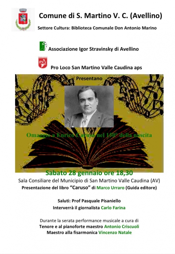 Omaggio a Enrico Caruso nel 150° della nascita