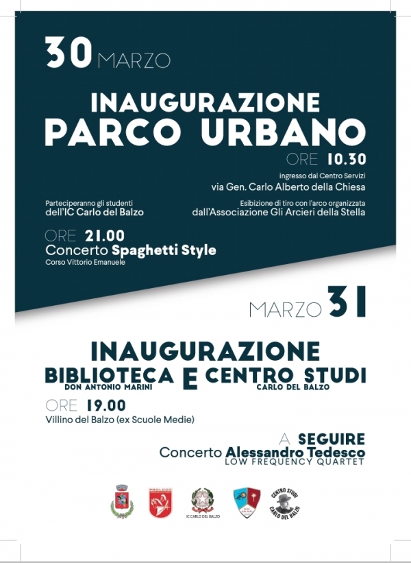 Inaugurazione Parco Urbano